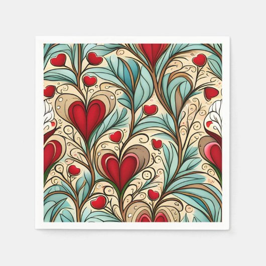 Herzstück Serviette (Vorderseite)