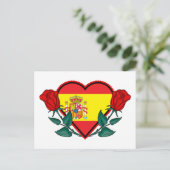 Herzstück Spanien Postkarte (Stehend Vorderseite)