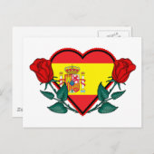 Herzstück Spanien Postkarte (Vorne/Hinten)