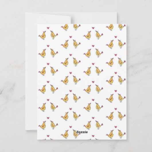 Herzstück Tree Valentine Feiertagskarte (Rückseite)