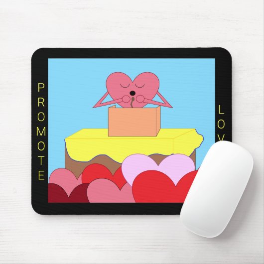 Herzstück über Liebe: Mousepad (Mit Mouse)