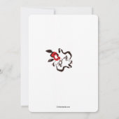 Herzstück und Rose nach Hochzeitsfeiern Einladung (Rückseite)