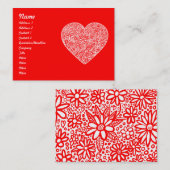 Herzstück Visitenkarte (Vorne/Hinten)