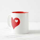 Herzstück Zweifarbige Tasse (Vorderseite Links)