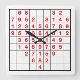 Herzsudoku Uhr mit herunterladbarem Puzzle (leicht