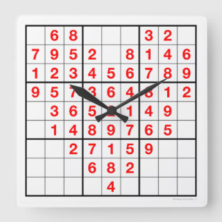 Herzsudoku Uhr mit herunterladbarem Puzzle (leicht