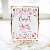 Herzt Valentinkarten und Geschenke Kinderduschsign Poster