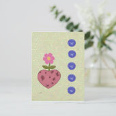 herztasche postkarte (Stehend Vorderseite)