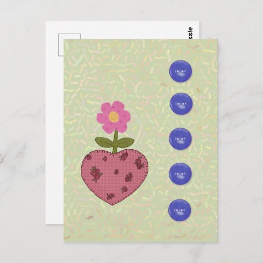 herztasche postkarte (Vorne/Hinten)