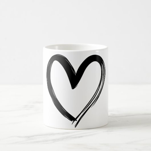 Herztasse Kaffeetasse (Mittel)