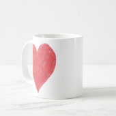 Herztasse Kaffeetasse (Vorderseite Links)