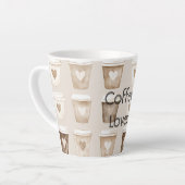 Herztassen für Creme-Kaffee Milchtasse (Linke Ecke)