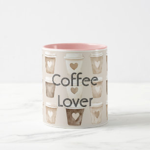 Herztassen für Creme-Kaffee Tasse