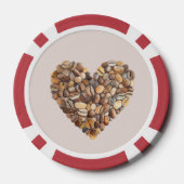 Herztassen für Kaffee mit Sahne Pokerchips (Rückseite)