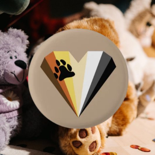 Herztaste des Bären Button