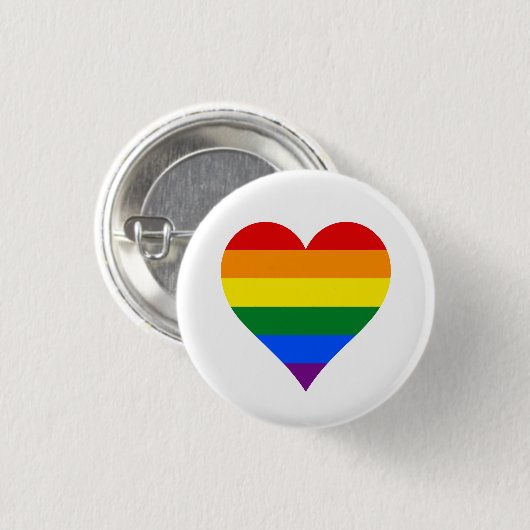 Herztaste für LGBT-Stolz Button (Vorne & Hinten)