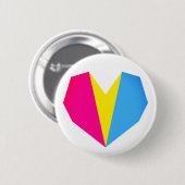 Herztaste für Pansexual Button (Vorne & Hinten)