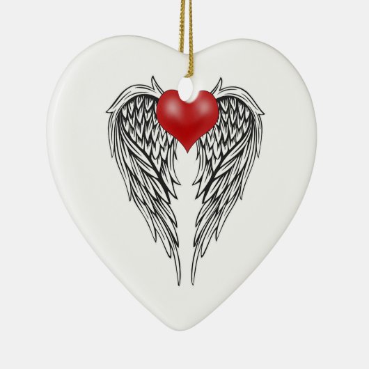 Herztatätowierung Keramik Ornament (Rechts)