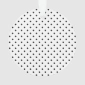 Herztattoo NAME Polka Dots Blume Spaß Ornament (Rückseite)