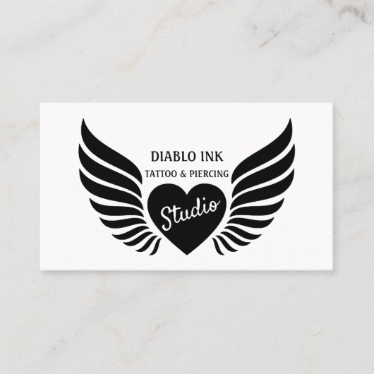 Herztattoo, Tattooist & Body Piercer Visitenkarte (Vorderseite)