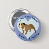 Herzteilen - BULLDOG Button (Vorne & Hinten)
