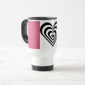 Herzthema Rosa Tasse (Vorderseite Links)
