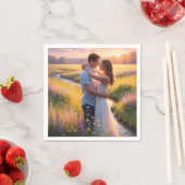 Herztisch: Eine Napkin-Geschichte" Serviette (Beispiel)