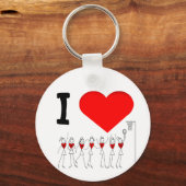 Herztonpositionen in Liebe Netball Schlüsselanhänger (Vorderseite)