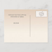 Herztoves Rose Rosa Romance - Save the Date Ankündigungspostkarte (Rückseite)