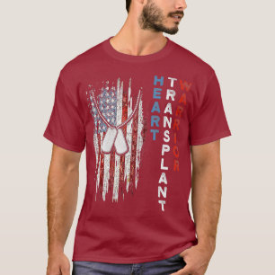 Herztransplantation Empfängerherz Flag US-Operatio T-Shirt