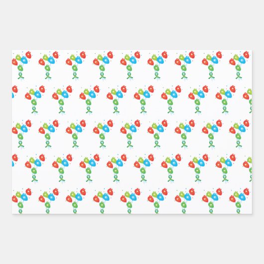 Herztransplantation farblich geschenkpapier set (Vorderseite)