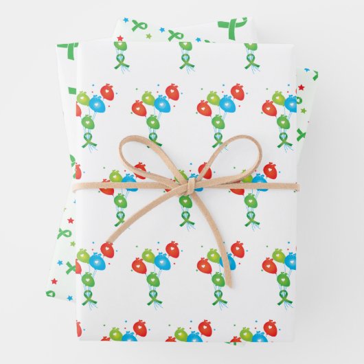 Herztransplantation farblich geschenkpapier set (Beispiel)