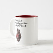 Herztransplantation Funny Viktorianisch Steampunk Zweifarbige Tasse (Vorderseite Links)