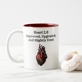 Herztransplantation Funny Viktorianisch Steampunk Zweifarbige Tasse