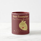 Herztransplantation Gold Maroon Tasse (Zentrum)