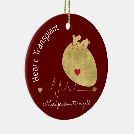 Herztransplantation Keramik Ornament (Rechts)