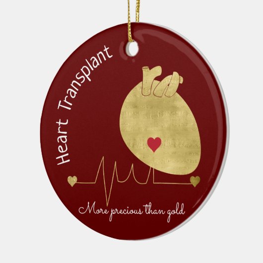 Herztransplantation Keramik Ornament (Links)