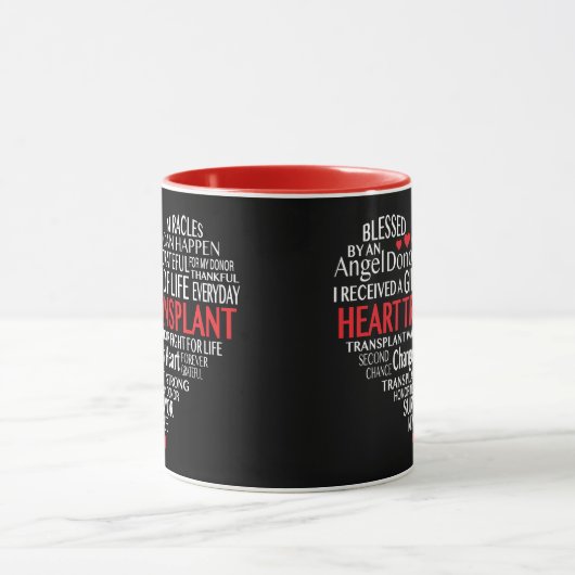 Herztransplantation Originale Design-Tasse Tasse (Zentrum)