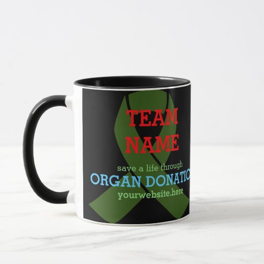 Herztransplantatteam Anpassbarer Kaffee Tasse (Links)