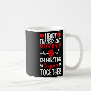 Herztransplantatübersiedlung 3. Geburtstag Herzras Kaffeetasse