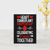 Herztransplantatübersiedlung 3. Geburtstag Herzras Karte (Gelbe Blume)