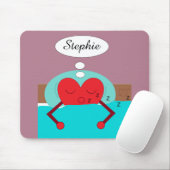 Herzträume Lila und grün Mousepad (Mit Mouse)