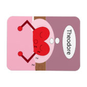 Herzträume Rosa und Lila Magnet (Horizontal)