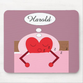 Herzträume Rosa und Lila Mousepad