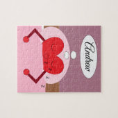 Herzträume Rosa und Lila Puzzle (Horizontal)