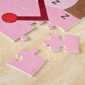 Herzträume Rosa und Lila Puzzle (Seite)