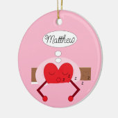 Herzträume Schattierungen in Rosa: Keramik Ornament (Links)