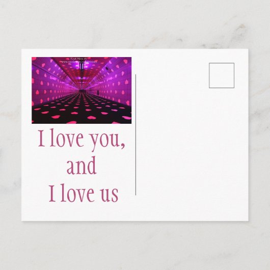 Herztunnel Postkarte (Rückseite)