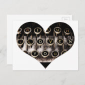 Herztyp Postkarte (Vorne/Hinten)