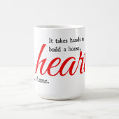 Herztypografie Kaffeetasse (Mittel)